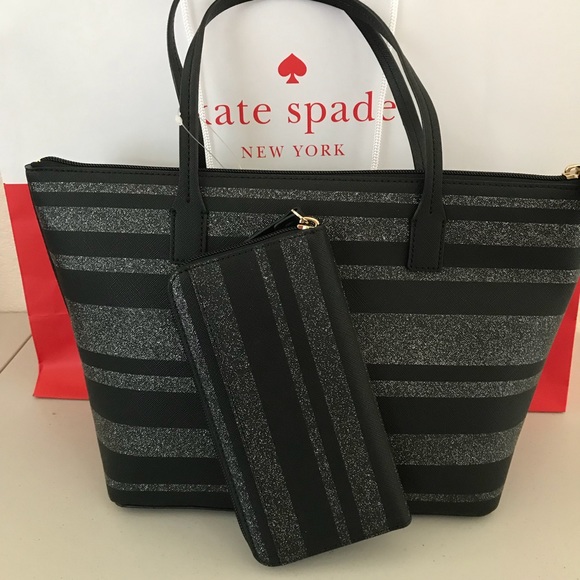 NWT KATE SPADE HANI HAVEN LANE TOTE & WALLET SET - Picture 5 of 8